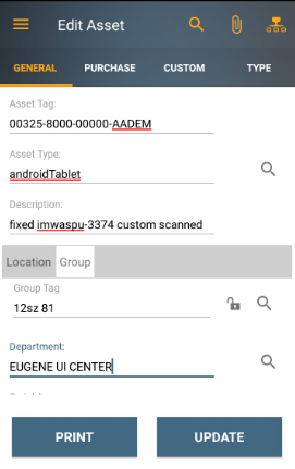 Android Edit Asset