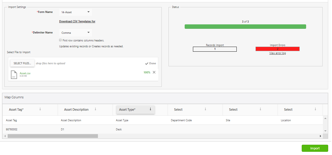 Import Data